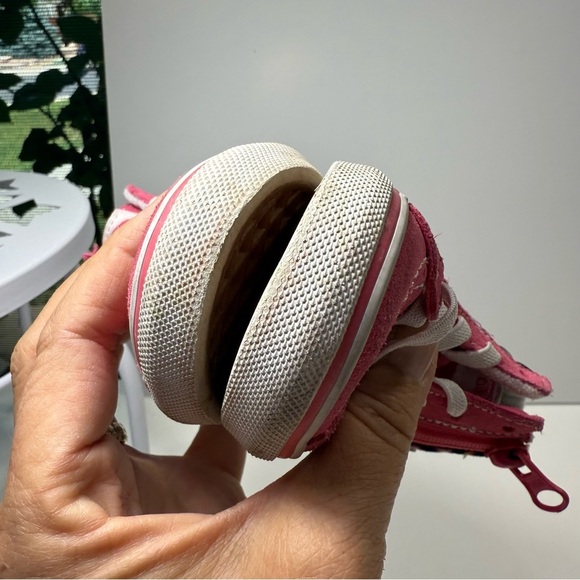 Vans Kids Pink High-Top Sneakers Toddler Size 5 - Picture 7 of 11